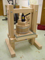 apple cider press -- construction completed
