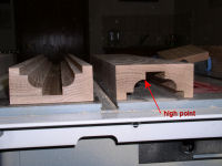 Shaping the double moulding