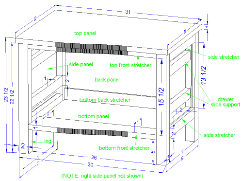 Drawer Section Drawing