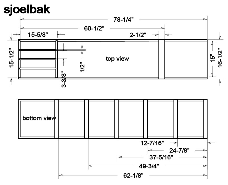 Dempsey Woodworking - Sjoelbak (shuffleboard)