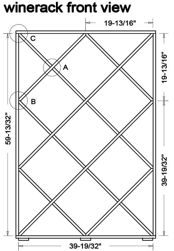 Wine Rack Plans Dimensions