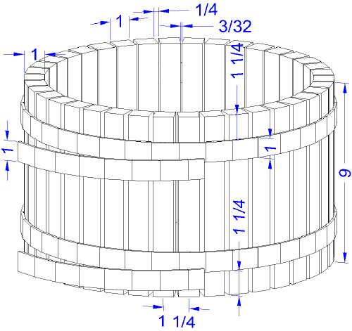 apple cider press -- basket details