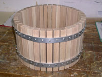 apple cider press -- basket formed