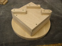 apple cider press -- top view press board assembly