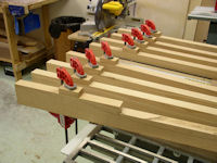 Extension glued to stanchions