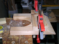 Gluing bottom auger support