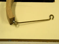 Bottom brake pad with anchor