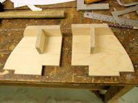 Extra pieces to form long branch thatch box