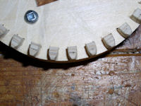 Gear wheel top view