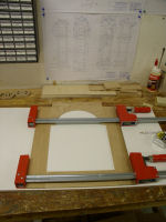 Dial trim panel glued