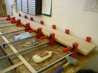 king size bed -- side rail glue-up