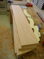 king size bed -- decorative boards planed