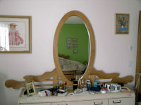 dresser -- mirror backboard