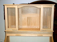 roll top desk -- hutch completed