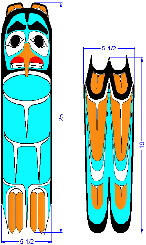 Sun Mask - Top & bottom centre rays