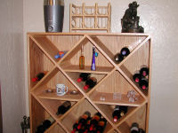 wine rack -- with shelves